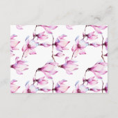 マグノリアフローラブライダルシャワー表示シャワー エンクロージャーカード (裏面)