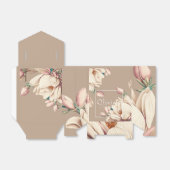 マグノリアフローラベビーシャワー フェイバーボックス (折り畳みなし)