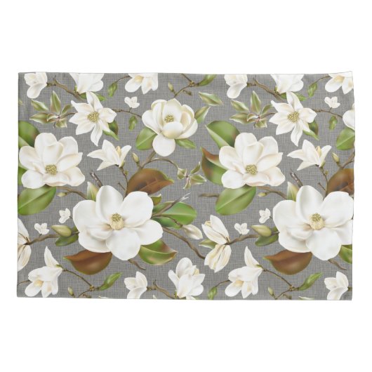 マグノリアフローラモノグラム 枕カバー (裏面)