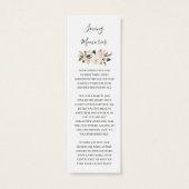 マグノリアフローラ写真葬儀詩ブックマークカード (裏面)