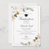 マグノリアフローラ卒業パーティーの招待 招待状 (正面)