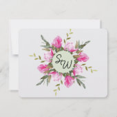 マグノリアフローラ水結婚色のサンキューカード サンキューカード (裏面)