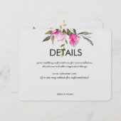 マグノリアフローラ水色結婚の詳細カード エンクロージャーカード (正面/裏面)