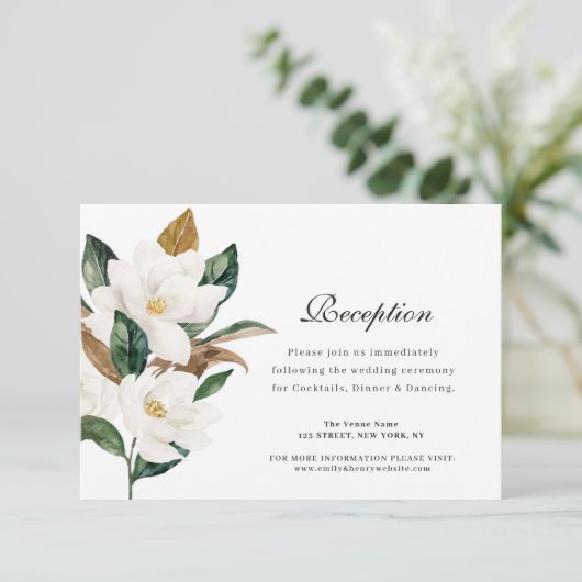 マグノリアフローラ結婚披露宴カード 出欠カード (スタンド正面)