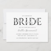 マグノリアブライダルシャワーパーティの招待状カード 招待状 (正面)