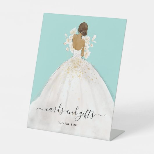 マグノリアブライドカードアンドギフトブライダルシャワーペデス 台座サイン (正面)