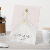 マグノリアブライドカード&ギフトブライダルシャワーピーズ 台座サイン (インサイチュ)