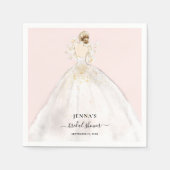 マグノリアブライドブライダルシャワーナプキンス スタンダードカクテルナプキン (正面)