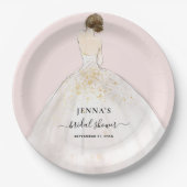 マグノリアブライドブライダルシャワー紙プレート ペーパープレート (正面)
