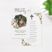 マグノリアブラッサムフォトメモリアル祈りの言葉カード (デスク)