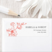 マグノリアブランチ |コーラル |の結婚戻り値 ラベル (インサイチュ)