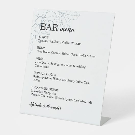 マグノリアブルー 台座サイン (正面)