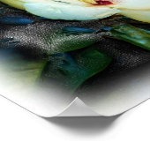 マグノリアブロッサムオイルペインティングデジタルアート ポスター (角)