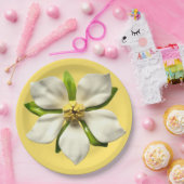 マグノリアブロッサムフラワー春サマー結婚ズ ペーパープレート (パーティー)