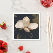 マグノリアブロッサム付きカクテルナプキンスデザイン スタンダードカクテルナプキン (インサイチュ)