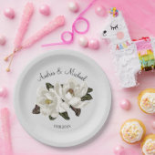 マグノリアブロッサム紙プレート ペーパープレート (パーティー)