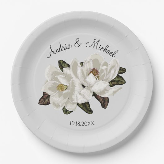 マグノリアブロッサム紙プレート ペーパープレート (正面)