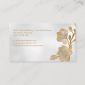 マグノリアブロッサム金ゴールドアンドパール 名刺 (裏面)