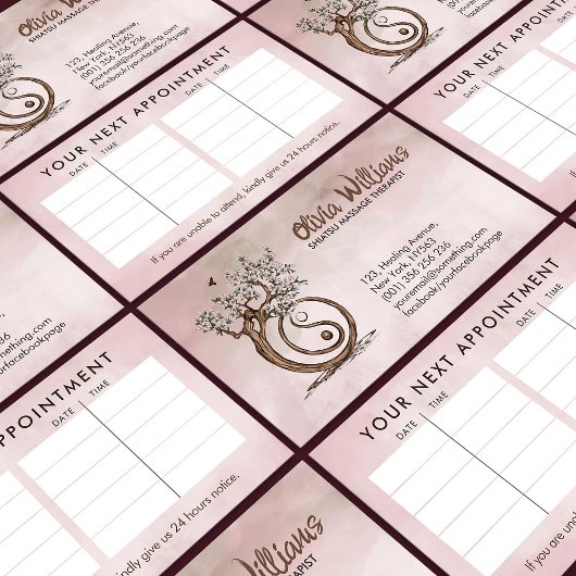 マグノリアブロッサム陰陽ツリー 名刺