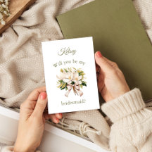 マグノリアブーケ |花嫁のプロポーザルのカード