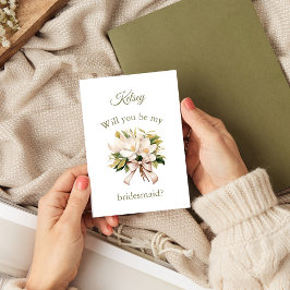 マグノリアブーケ |花嫁のプロポーザルのカード 案内状