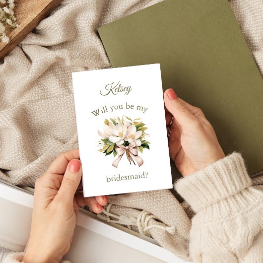 マグノリアブーケ |花嫁のプロポーザルのカード 案内状