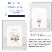 マグノリアブーケ |花嫁のプロポーザルのカード 案内状