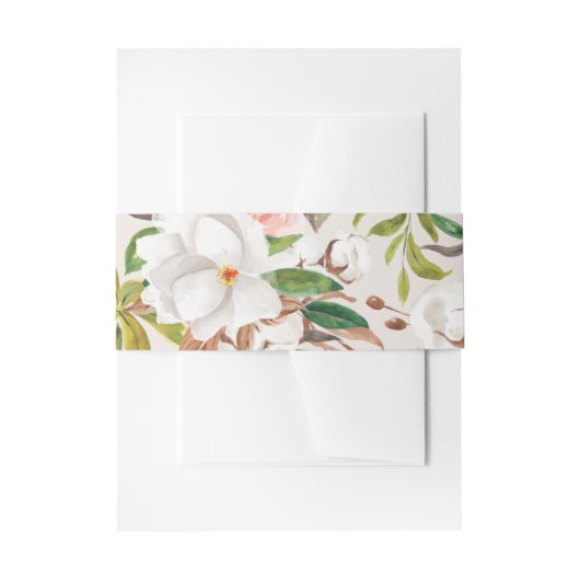 マグノリアベリーバンド結婚式招待状ラップL201 招待状ベリーバンド (正面例)