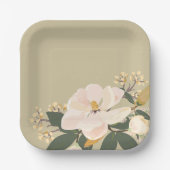 マグノリアモダンフローラブーケカスタムー ペーパープレート (正面)