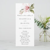 マグノリアモダン花シンプル結婚式 プログラム (スタンド正面)