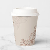 マグノリアラインアート華美 紙コップ (裏面)