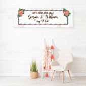 マグノリアリリーブーケ結婚のバナー 横断幕 (インサイチュ)