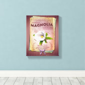 マグノリアルイジアナ州花 キャンバスプリント (インサイチュ (ウッドフロア))