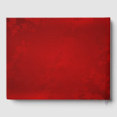 マグノリアレッド中国の金ゴールド結婚ズ ゲストブック (裏面)