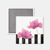 マグノリアロゼモダンフローラデザインキッチン マグネット (正面/裏面)