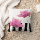 マグノリアロゼモダンフローラデザイン クッション (ブランケット)