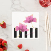 マグノリアロゼモダンフローラデザイン スタンダードカクテルナプキン (インサイチュ)