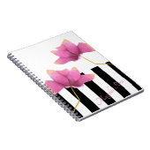 マグノリアロゼモダンフローラデザイン ノートブック (右側)