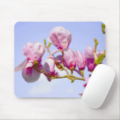 マグノリアヴィンテージフローラボタニカルブロッサムシックモウ マウスパッド (マウス)