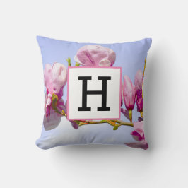 マグノリアヴィンテージフローラ植物花シック クッション