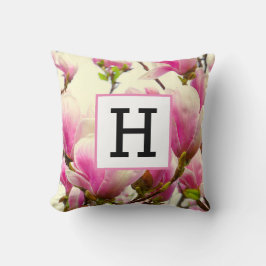 マグノリアヴィンテージフローラ植物花シック クッション