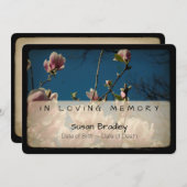 マグノリアヴィンテージメモリアル悔やみや弔慰サンキュー7 招待状 (正面/裏面)