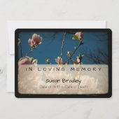 マグノリアヴィンテージメモリアル悔やみや弔慰サンキュー7 招待状 (正面)