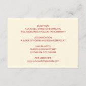 マグノリア中国のクリー結婚ム詳細 エンクロージャーカード (裏面)