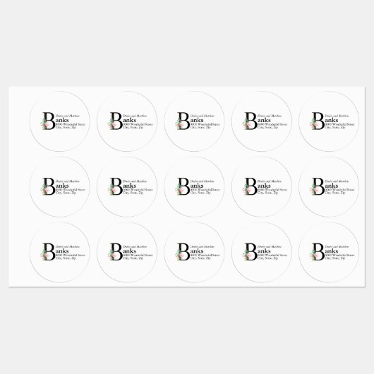 マグノリア住所 シール (シート)