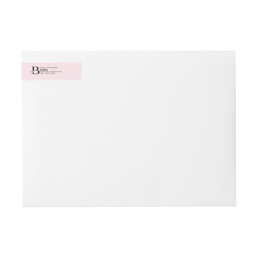 マグノリア住所 シール ラップアラウンドラベル (正面)