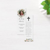 マグノリア写真葬儀詩ブックマークカード (デスク)