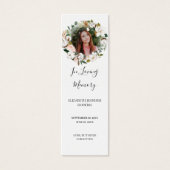 マグノリア写真葬儀詩ブックマークカード (正面)