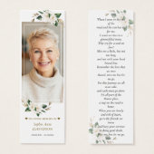 マグノリア写真追悼詩ブックマーク (正面&裏面)