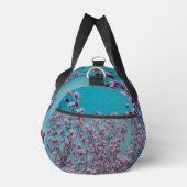 マグノリア咲き青絵を描空パーソナライズされた ダッフルバッグ (右)